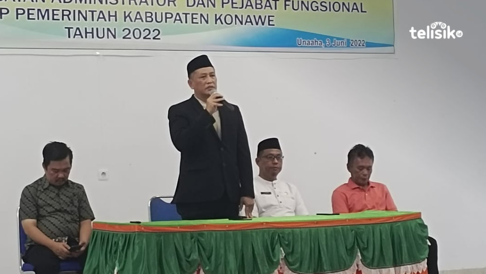 Lantik Camat Besulutu, Pejabat Administrator dan Fungsional, Ini Pesan Sekda Konawe