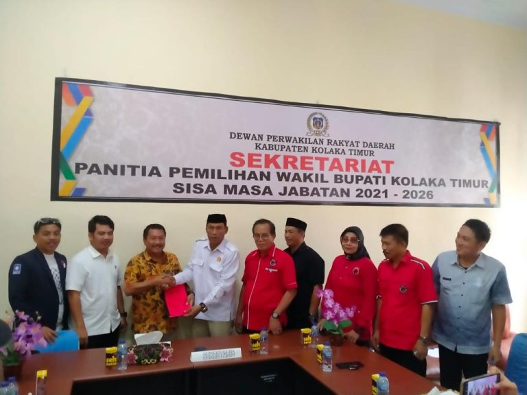 Dua Nama Kandidat Calon Wakil Bupati Kolaka Timur Diserahkan ke Pj Bupati