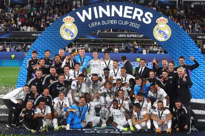Bungkam Eintracht Frankfurt 2-0, Real Madrid Juara Piala Super Eropa 2022