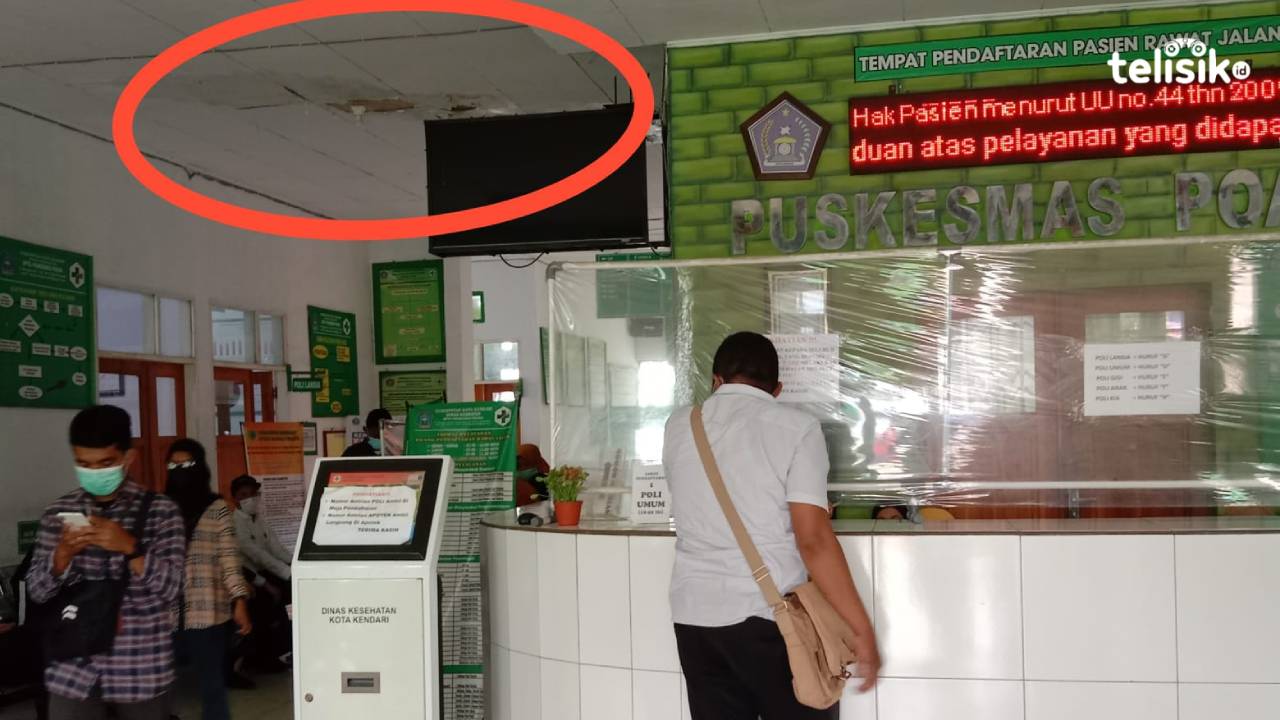 Plafon Puskesmas Poasia Bocor, Pelayanan Terganggu