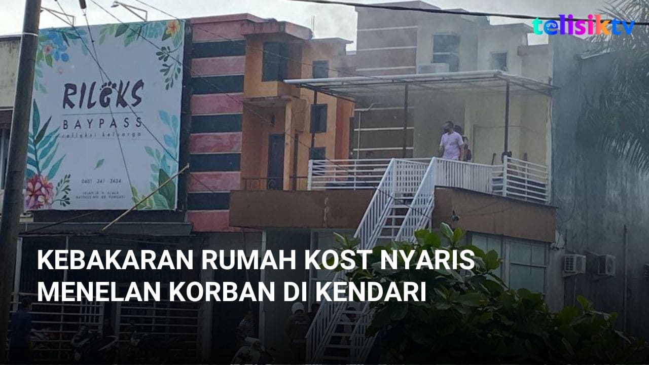 Video: Kebakaran Rumah Kost Nyaris Menelan Korban di Kendari