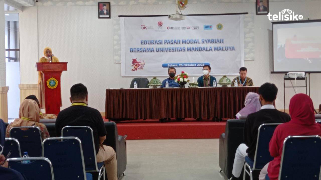 BEI Sulawesi Tenggara Bersama Universitas Mandala Waluya Edukasi Pasar Modal Syariah
