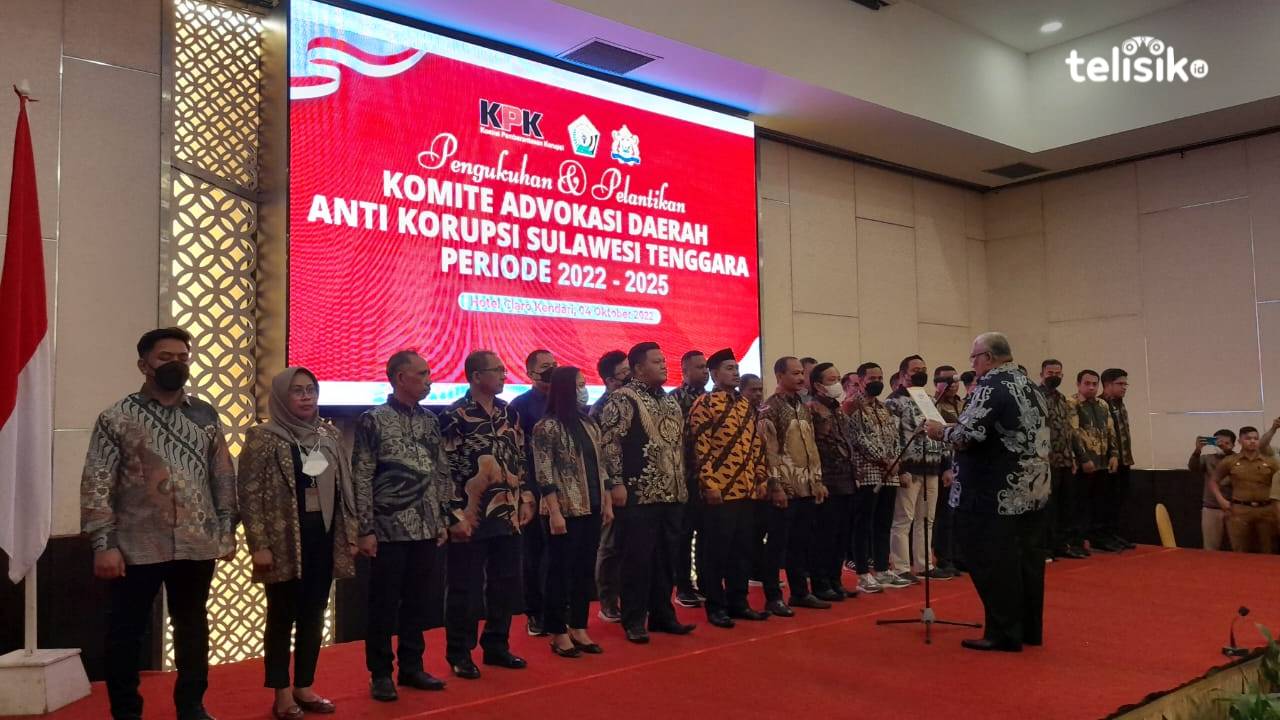 Cegah Korupsi, Gubernur Ali Mazi Lantik Pengurus Komite Advokasi Daerah Anti Korupsi