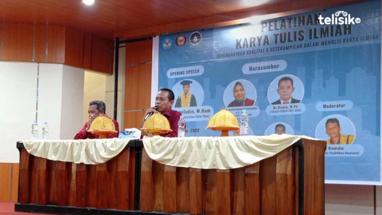 HMJ Pendidikan Akuntansi UHO Selenggarakan Pelatihan Karya Tulis Ilmiah