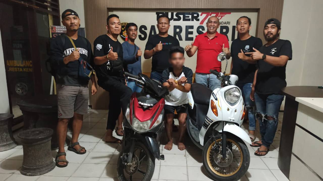 Lupa Cabut Kunci, Motor Dibawa Kabur Pencuri