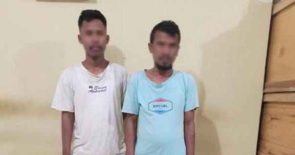 Polisi Amankan Dua Orang Penjudi Bola Guling dan Barang Bukti