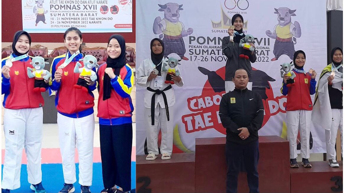 Tiga Atlet Taekwondo Sulawesi Tenggara Raih Medali di POMNAS XVII