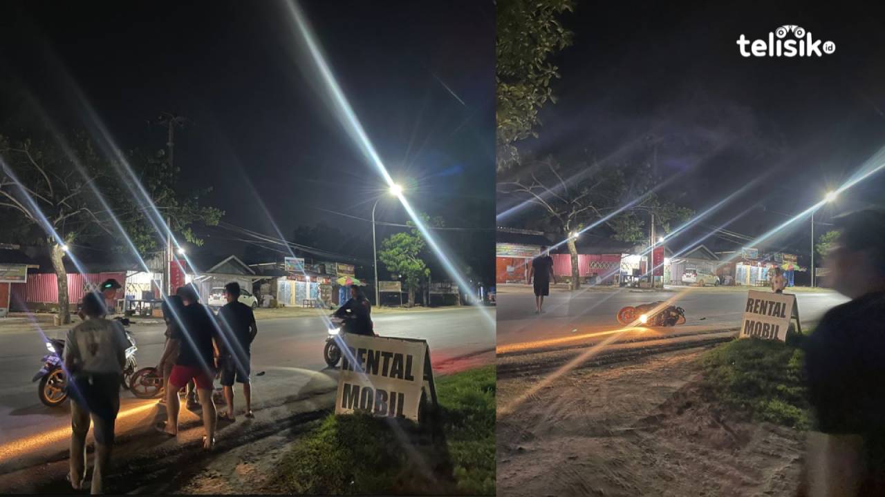 Seorang Pemuda Diduga Mabuk Alami Kecelakaan