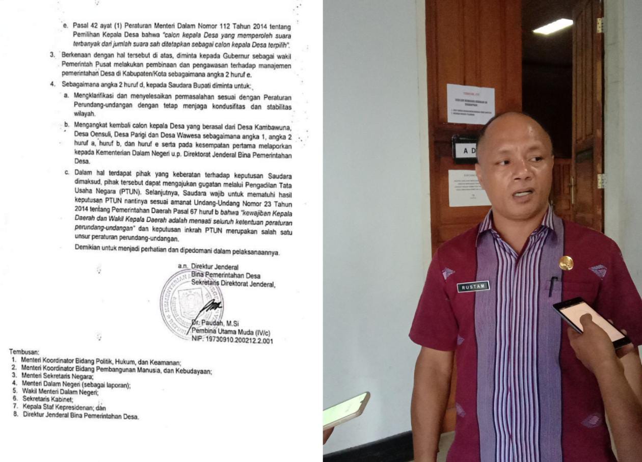 Dirjen Bina Desa Minta 4 Kades Terpilih Dilantik, Kadis PMD Muna Tunggu Putusan Hukum