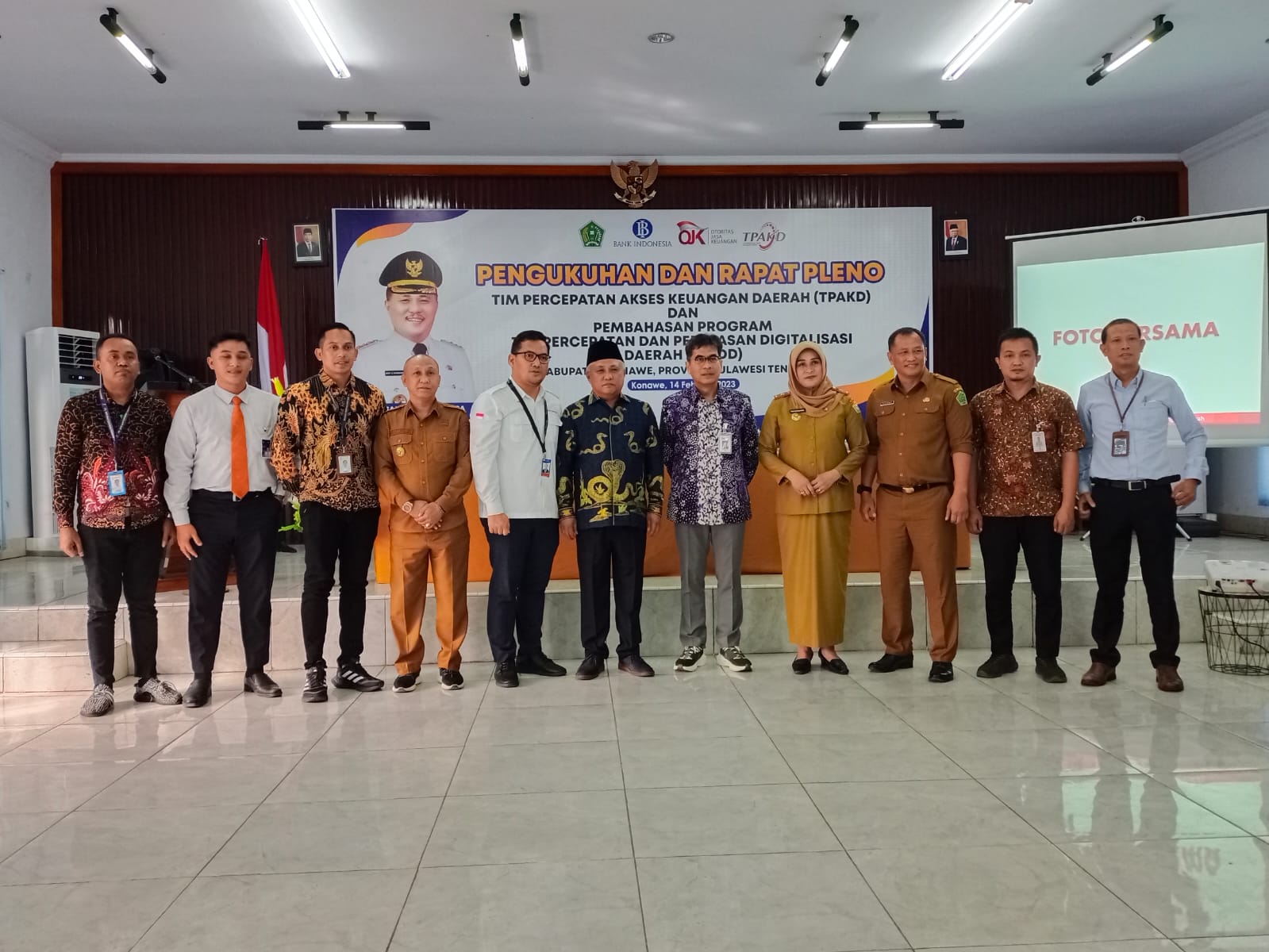 Kery Saiful Konggoasa Kukuhkan TPAKD Kabupaten Konawe