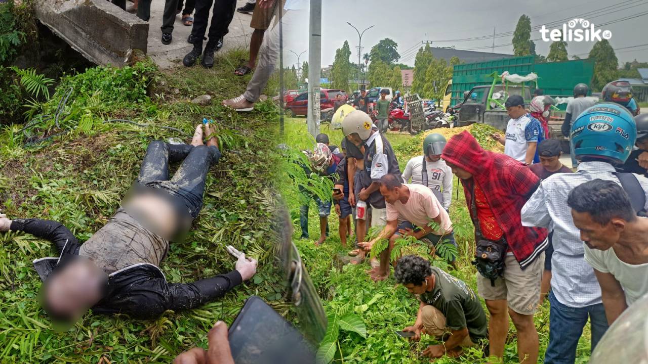 Mayat Pria Penuh Belatung Ditemukan di Selokan