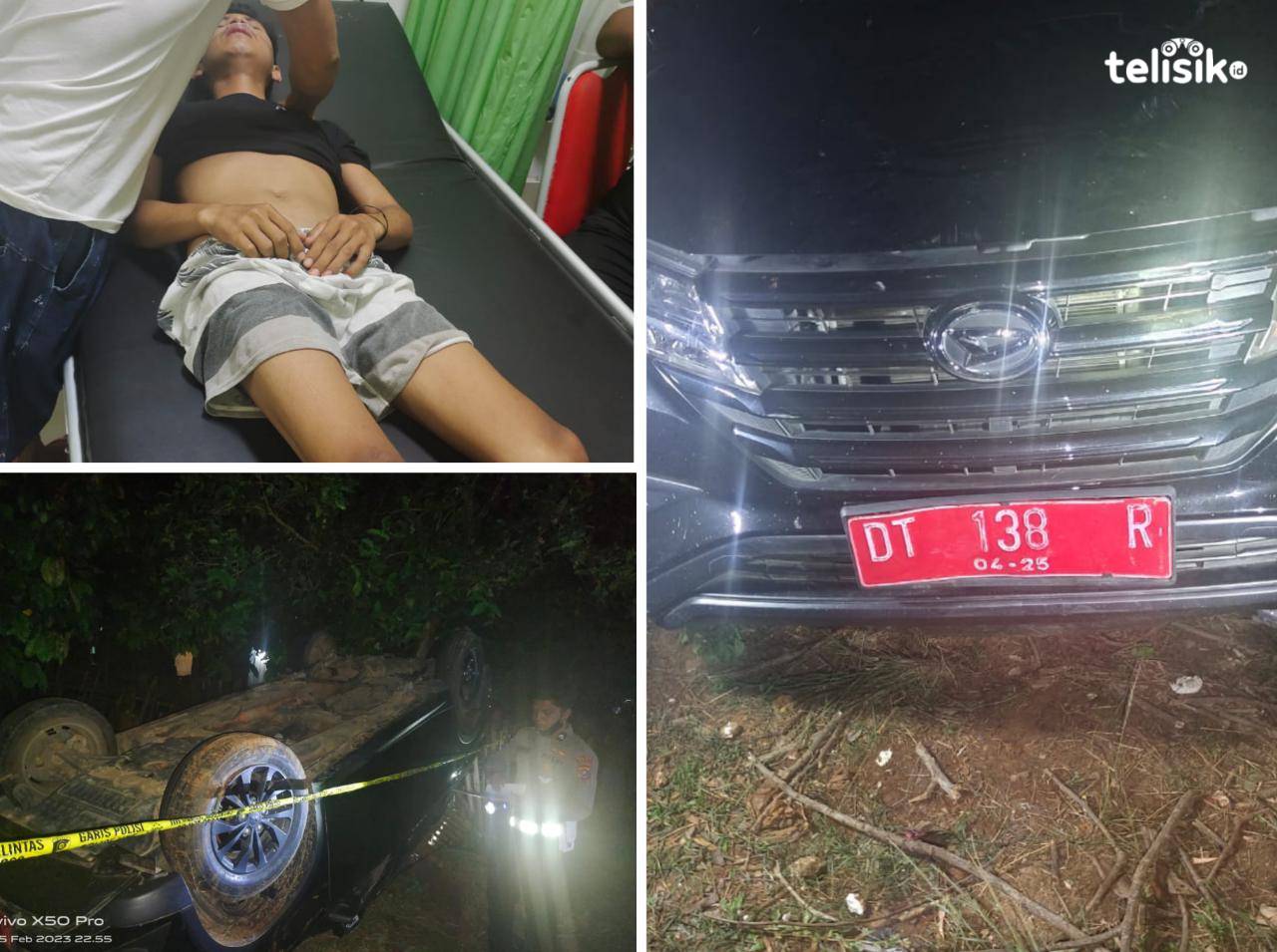 Ngebut dan Hilang Kendali, Randis Camat Wadaga Muna Barat Terbalik