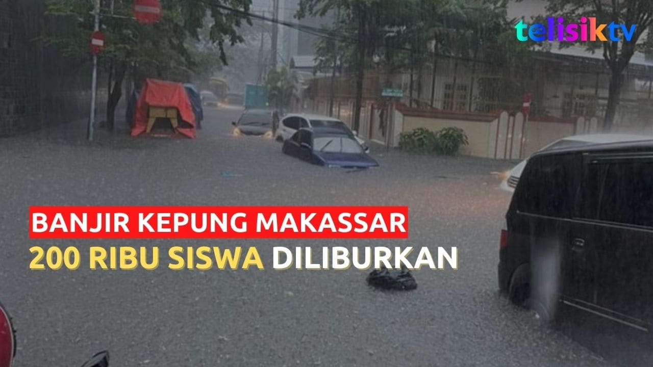 Video Akibat Hujan Deras Seluruh Kota Makassar Dikepung Banjir