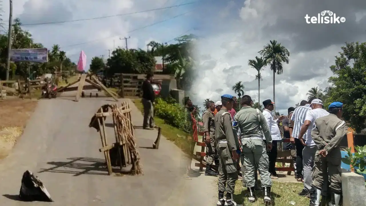 Deker Tinggi Rawan Kecelakaan, Warga Blokir Jalan
