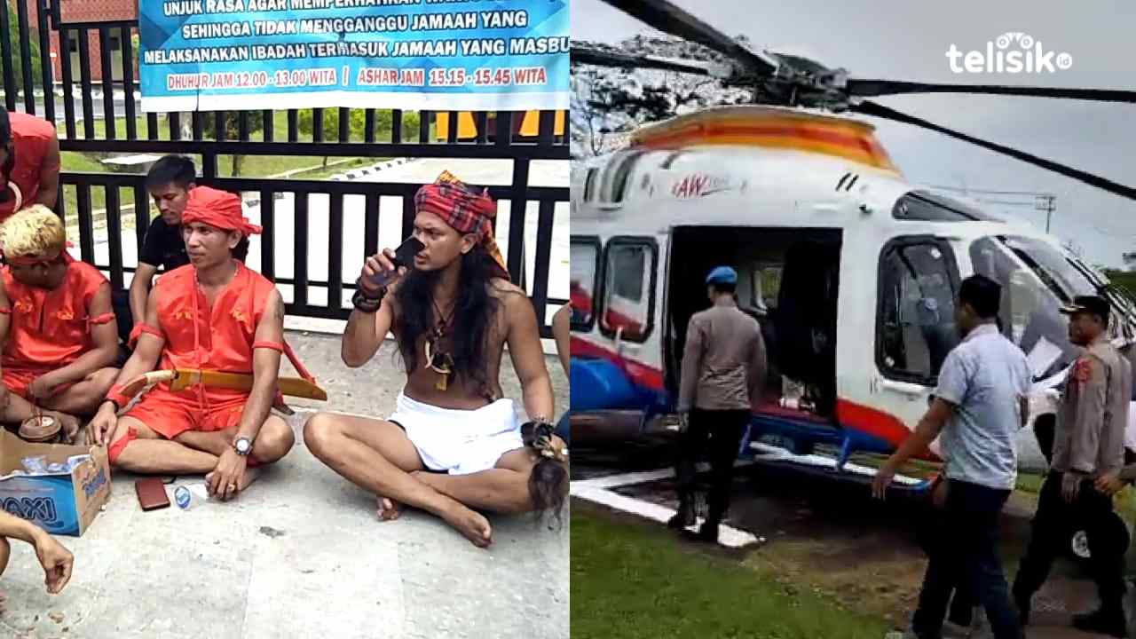 Terduga Pelaku Penista Suku Dijemput Helikopter