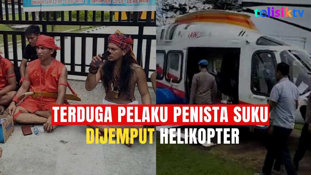 Video: Terduga Pelaku Penista Suku Dijemput Helikopter