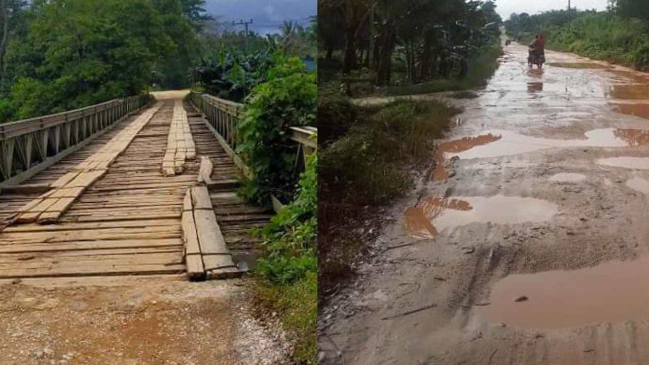 Jalan Rusak Hambat Hasil Produksi Masyarakat Lalembuu Konawe Selatan
