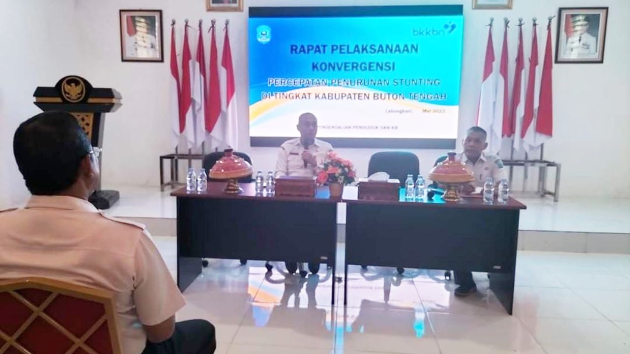Keseriusan Pemda Buton Tengah Tekan Angka Stunting, Sekda Pimpin Rapat Konvergensi