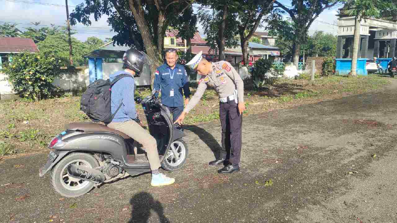 Puluhan Pengendara Terjaring Razia Surat Kendaraan di Kabupaten Konawe