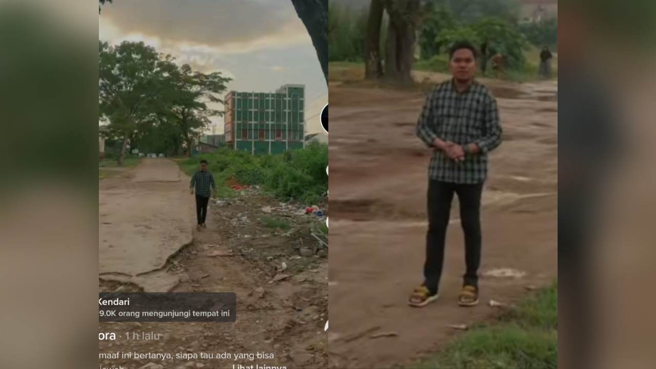 Viral Selebgram Kritik Jalan Rusak Parah dan Penuh Sampah di Kendari, Akses Anak Sekolah