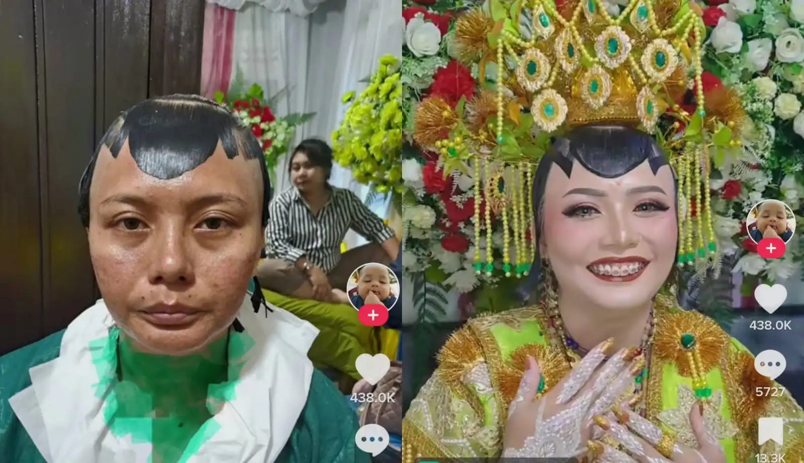 Viral: Wanita Ini Dirias jadi Pengantin Adat Buton Hasilnya Mulus Tanpa Celah, Hiasan Kepala Bikin Kaget