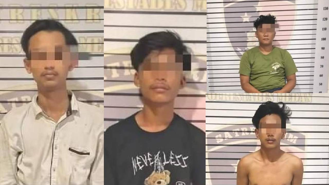 Empat Terduga Pembunuhan Mahasiswa UMSU Ditangkap