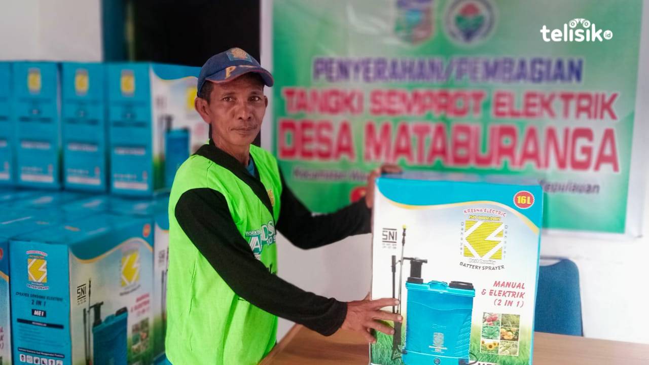 Pemdes Mataburanga Konawe Kepulauan Beri 152 Tangki Semprot Elektronik ke Warga