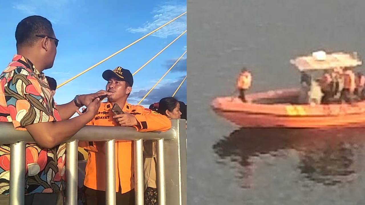 Pria Lompat dari Atas Jembatan Bahtramas Dicari Basarnas dan Polairud Polda Sulawesi Tenggara