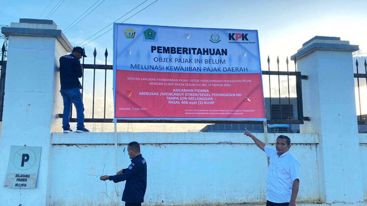 PT VDNI Tunggak Pajak Puluhan Miliar, KPK Pasang Plang Pemberitahuan