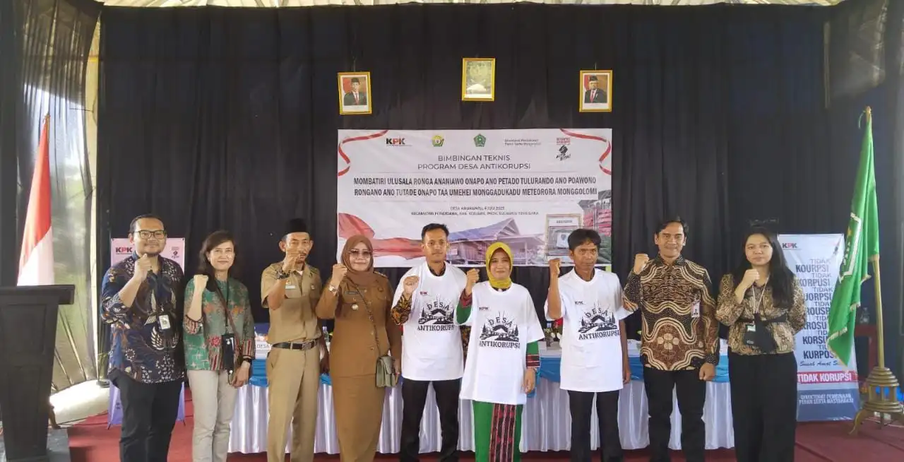 Ahuawatu Kabupaten Konawe Masuk Kandidat Desa Percontohan Anti Korupsi KPK