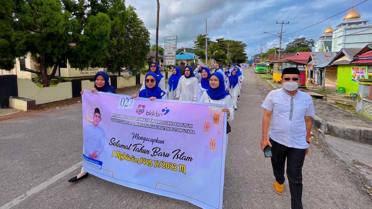 Antusias Masyarakat Buton Utara Peringati Tahun Baru Islam, Pemda Gelar Pawai Taaruf