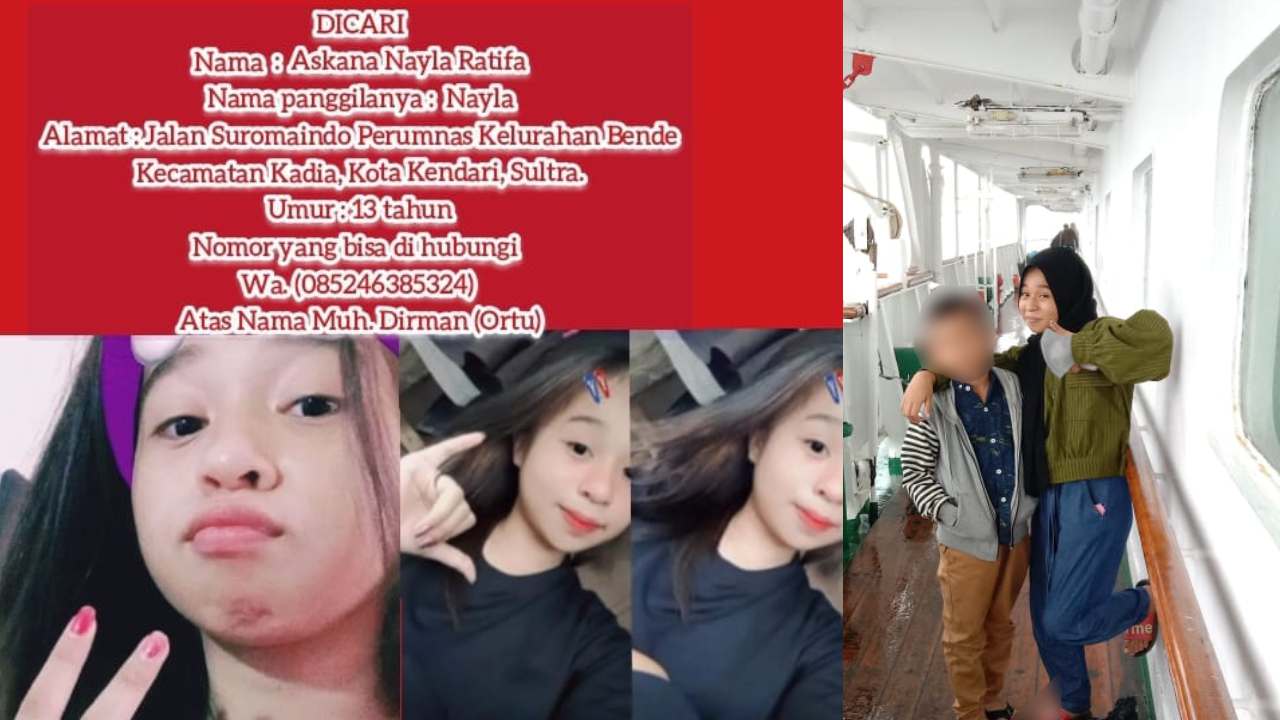 Dicari, Sudah 6 Hari Gadis Belia di Kota Kendari Ini Meninggalkan Rumah