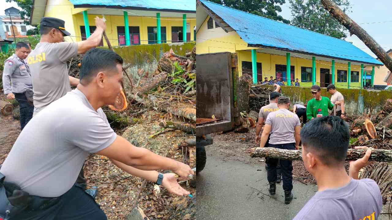 Polres Konawe Bersama Masyarakat Bersatu Peduli Lingkungan
