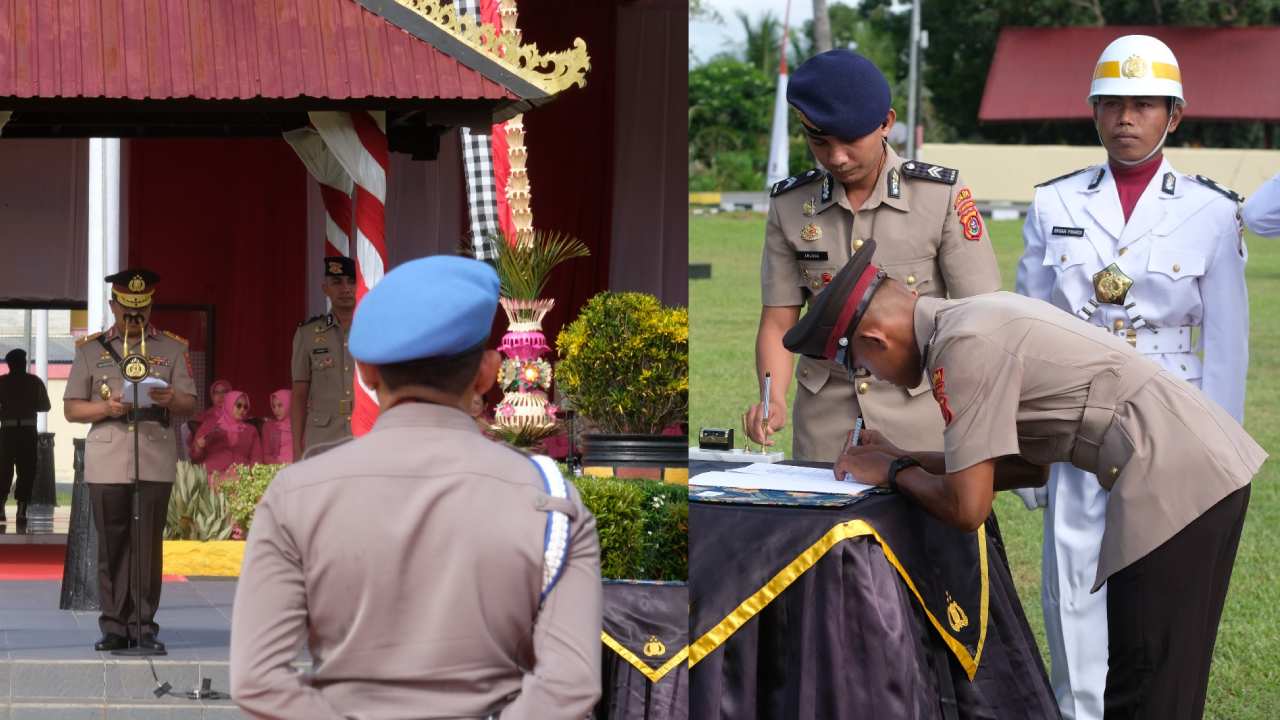 Ratusan Bintara Muda Polri Resmi Selesaikan Pendidikan