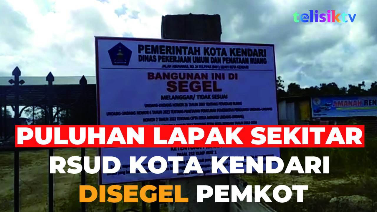 Video: Puluhan Lapak sekitar RSUD Kota Kendari Disegel Pemkot