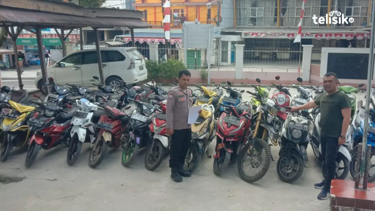 Gerebek Judi Sabung Ayam, Polisi Amankan Puluhan Motor