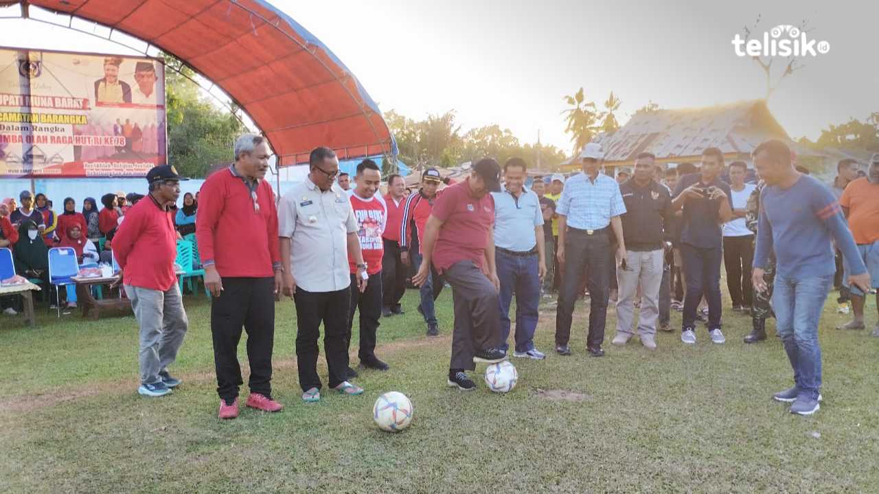 Hadiri Pembukaan Lomba HUT ke-78 RI, Pj Bupati Muna Barat Beri Bonus Hadiah