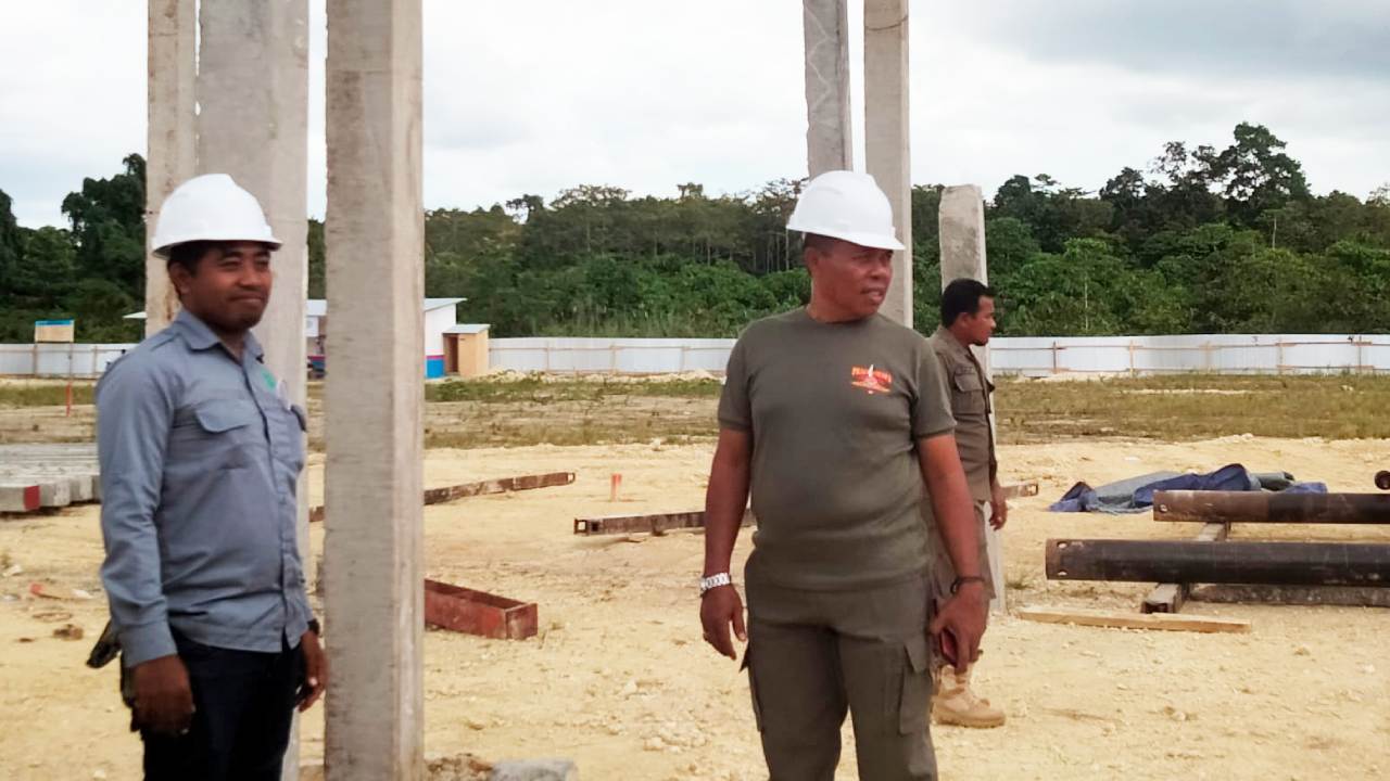 Pasca Kecurian, Satpol PP Jaga Ketat Area Pembangunan Perkantoran Muna Barat