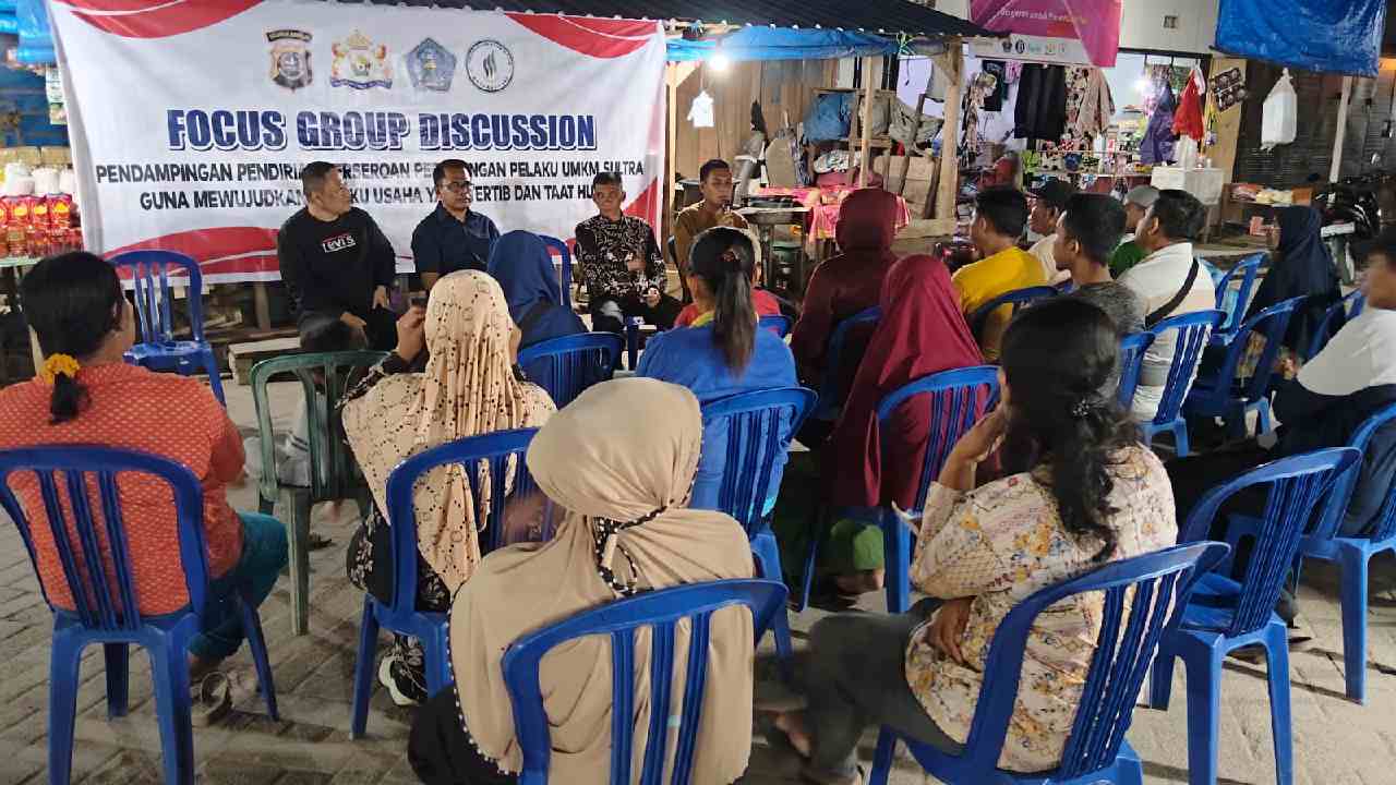 Pedagang Pasar Wayong Kendari Naik Kelas, Ubah Skala UMKM jadi Perseroan Perorangan