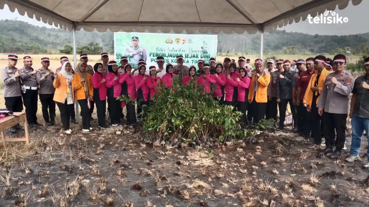 Polri Lestarikan Negeri, Polres Kolaka Timur Penghijauan Sejak Dini