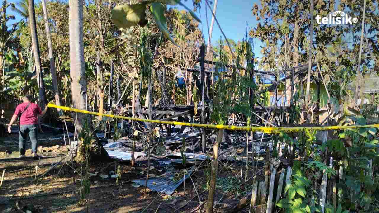 Sebuah Rumah di Muna Barat Habis Dilalap Jago Merah