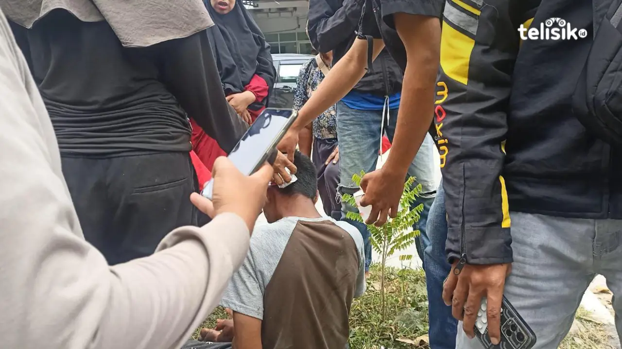 Pengidap Gangguan Mental Tertabrak Motor Depan Kampus UHO Kendari, Pendarahan di Kepala