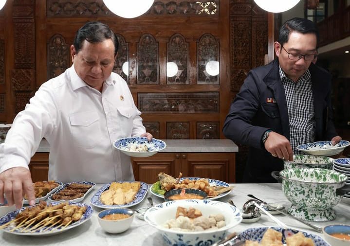 Prabowo Makan Malam Bareng Ridwan Kamil, Kode Keras Duet?