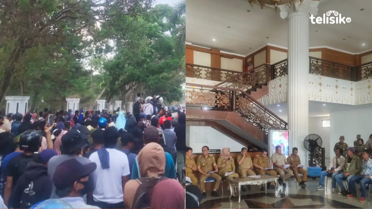 Ratusan Mahasiswa dan Masyarakat Wawonii Tuntut PT GKP Beroperasi Kembali
