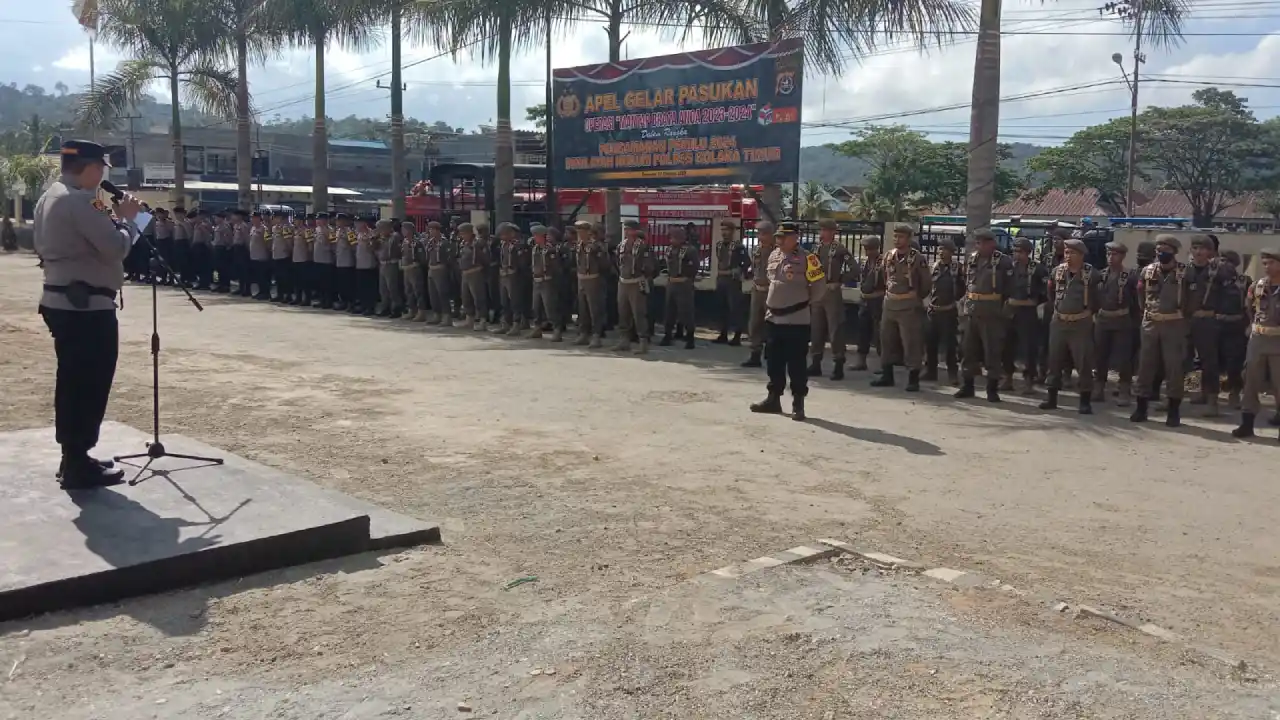 Sukseskan Pemilu 2024 Polres Kolaka Timur Siapkan 216 Personel 