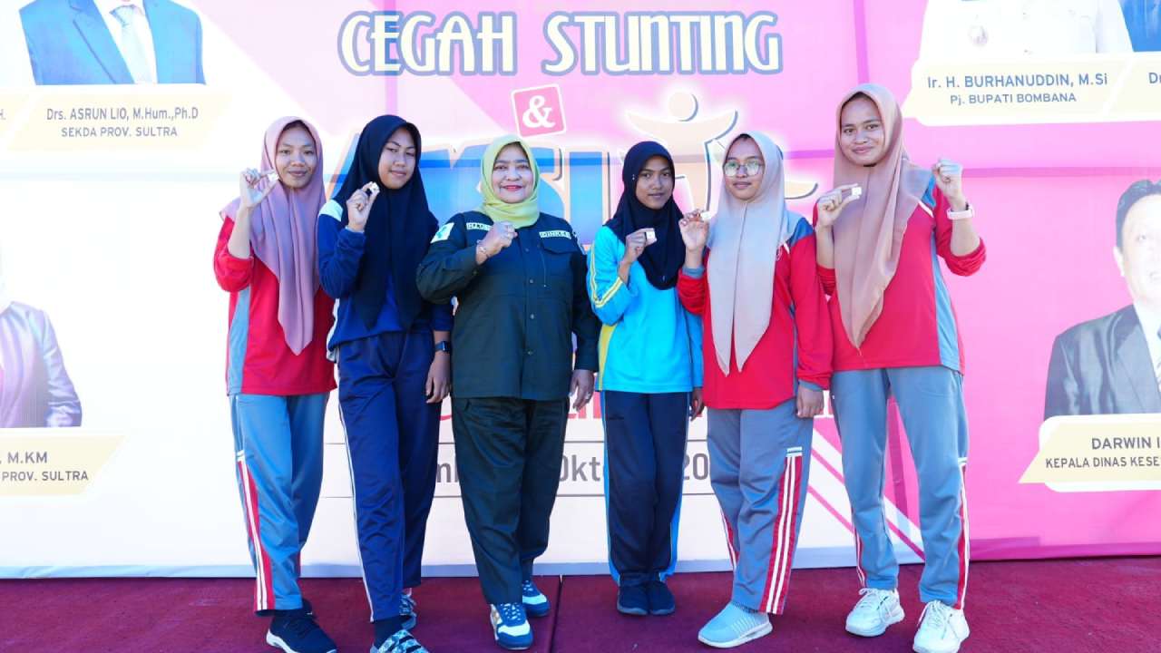 Cegah Anemia Remaja Putri, Dinkes Sulawesi Tenggara Gelar Aksi Bergizi di Bombana