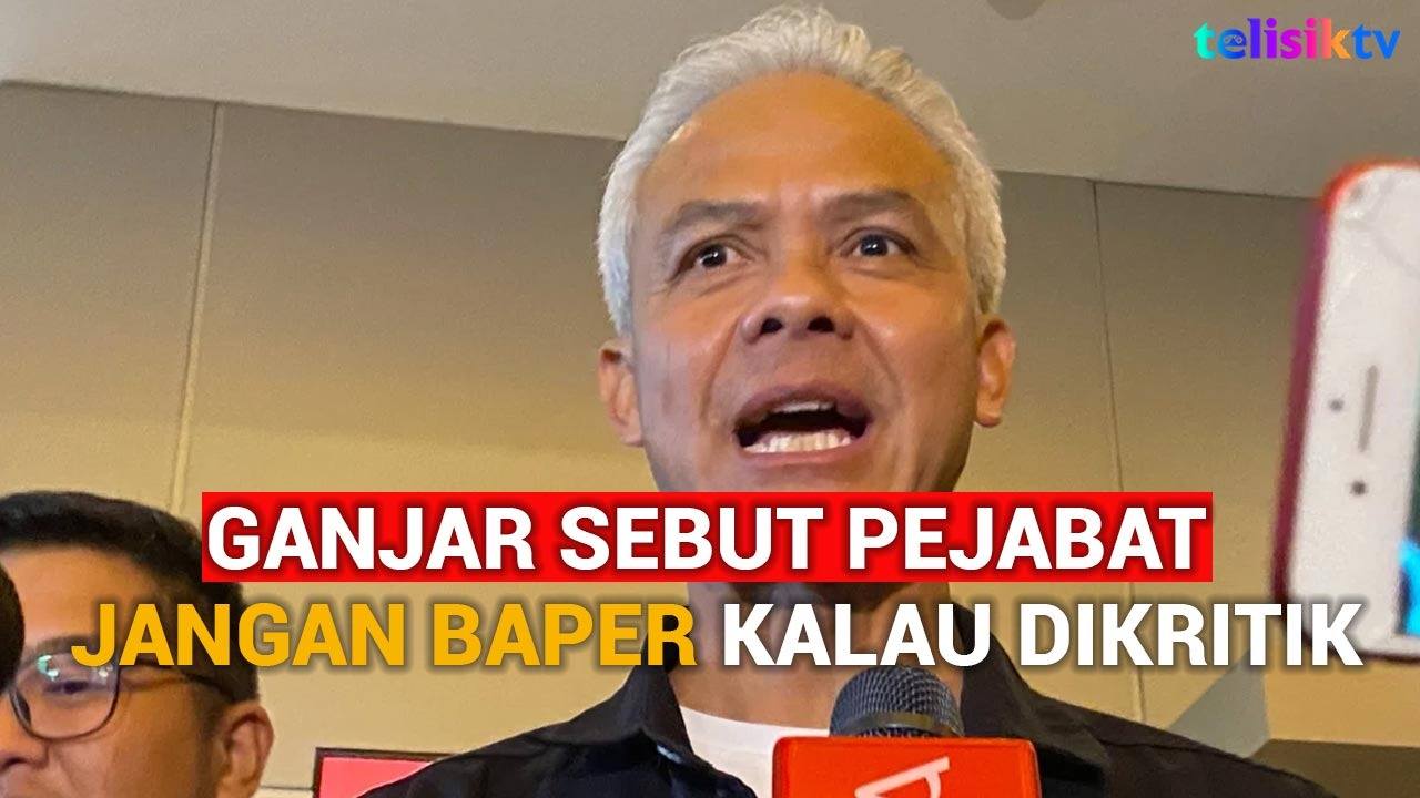 Video: Ganjar Bakal Evaluasi Pasal Karet UU ITE: Pejabat Jangan Baper Kalau Dikritik