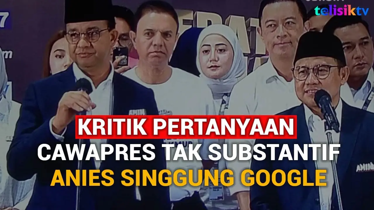Video: Kritik Pertanyaan Cawapres Tak Substantif dan Mirip Cerdas-Cermat, Anies Singgung Google