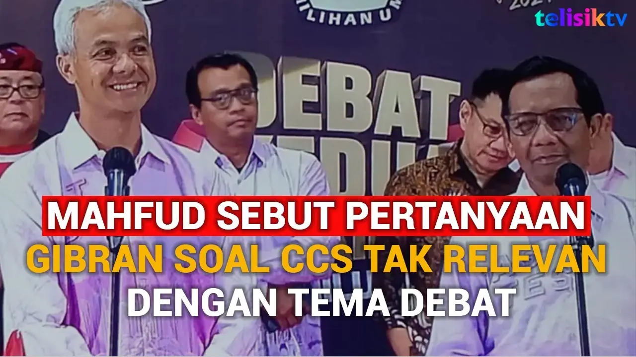 Video: Mahfud Sebut Pertanyaan Gibran Soal CCS Tak Relevan dengan Tema Debat
