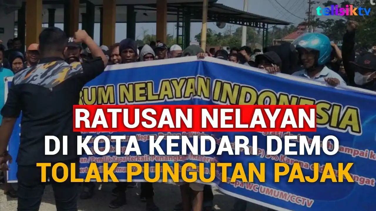 Video: Ratusan Nelayan di Kota Kendari Demo Tolak Pungutan Pajak